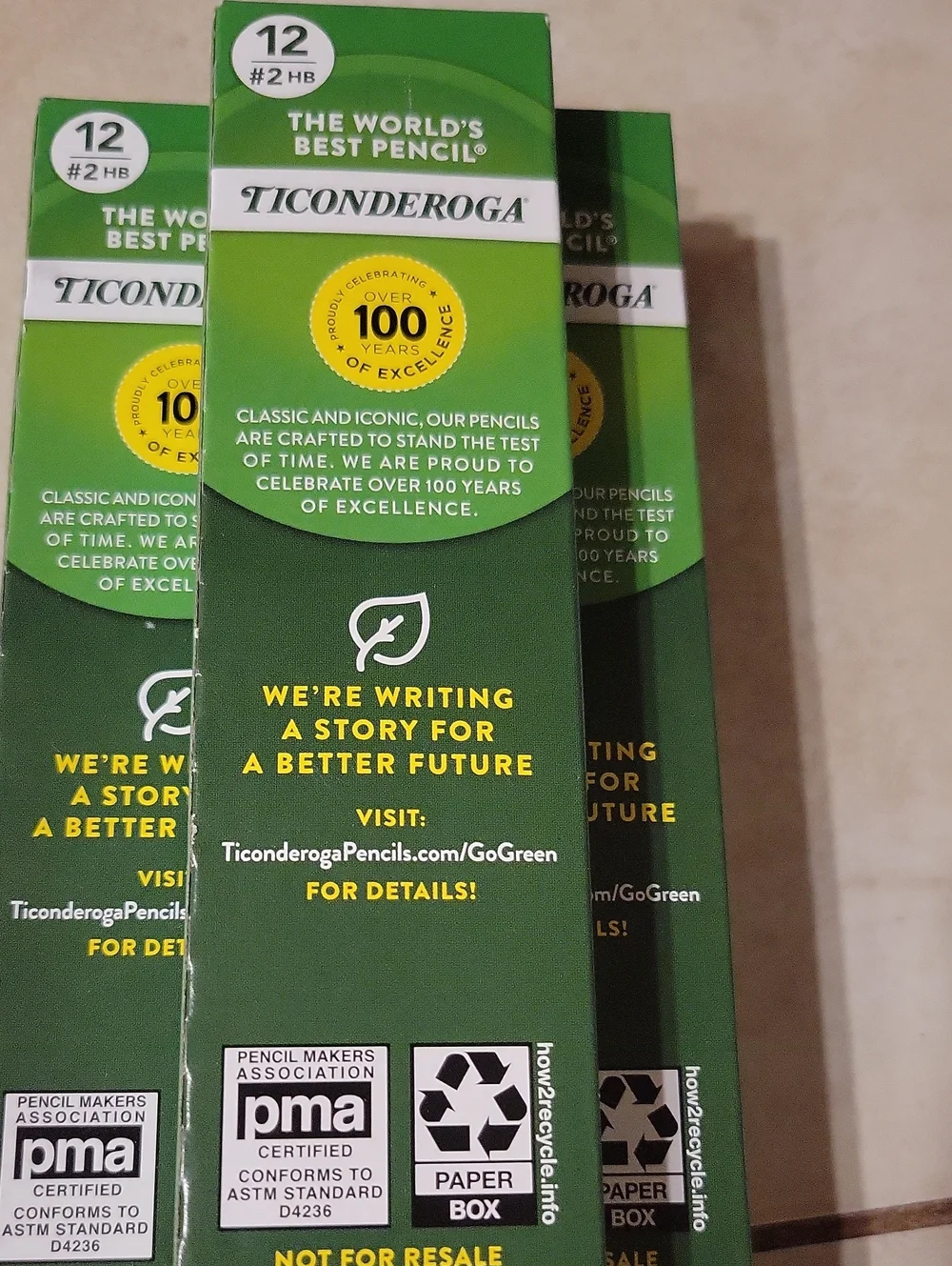 60 Ticonderoga #2 HB Pencils